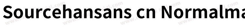 Sourcehansans cn Normalmal字体转换